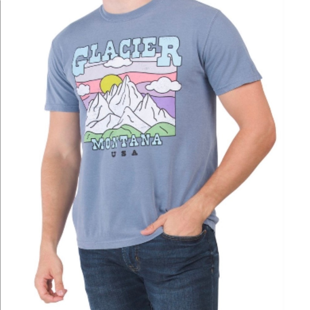 GLACIER MONTANA GRAPHIC TEE. 🏔